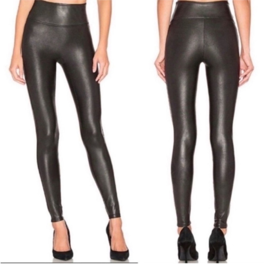 NWOT SPANX Faux Leather Leggings - Medium